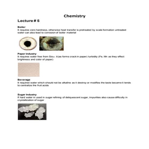 Disadvantages of hardwater