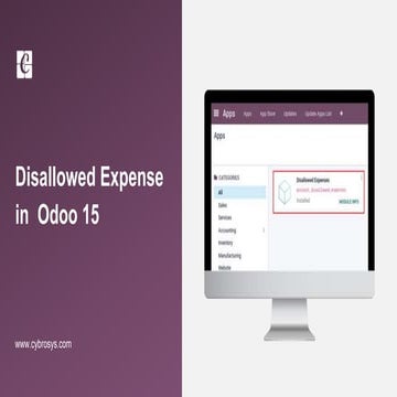 Disallowed Expenses in Odoo 15 | Odoo 15 Accounting