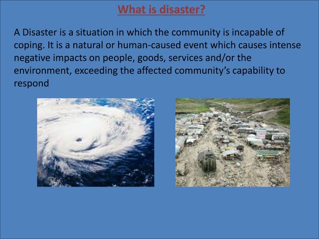 Disaster management using Remote sensing and GIS