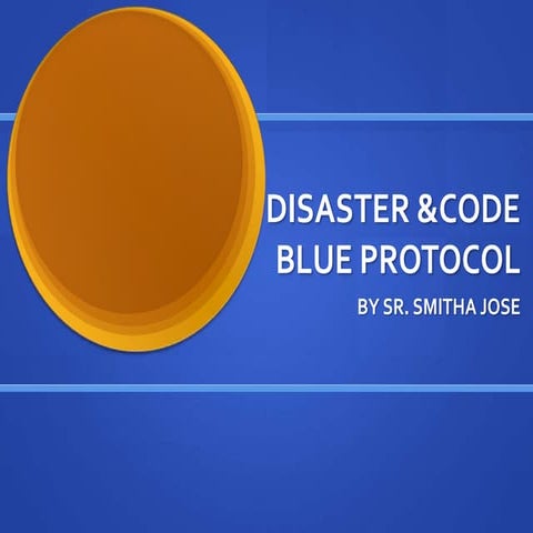 Code Brown - Disaster Medicine in the ED | PPTX