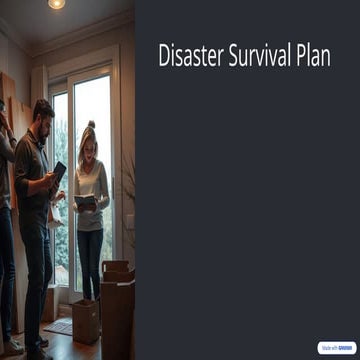 Comprehensive Disaster Survival Plan: Personal Safety and Community ...