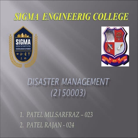 Heat Wave & Forest Fire Disaster Management PPT