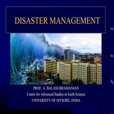 Disaster Management