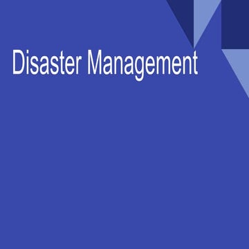 Natural Disasters And Ots Management Pptx