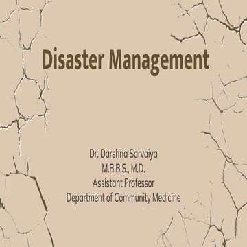 Community Medicine Disaster Management.pptx