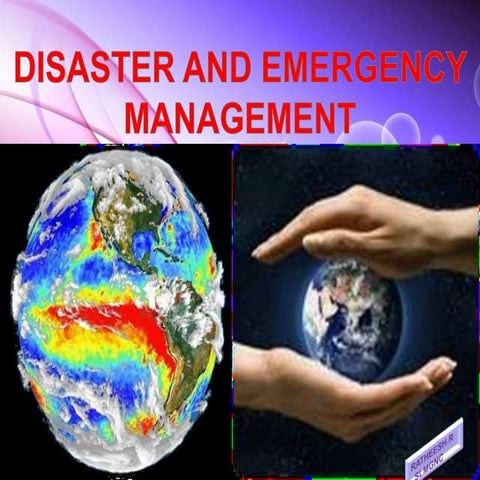 disaster management for climate changes@