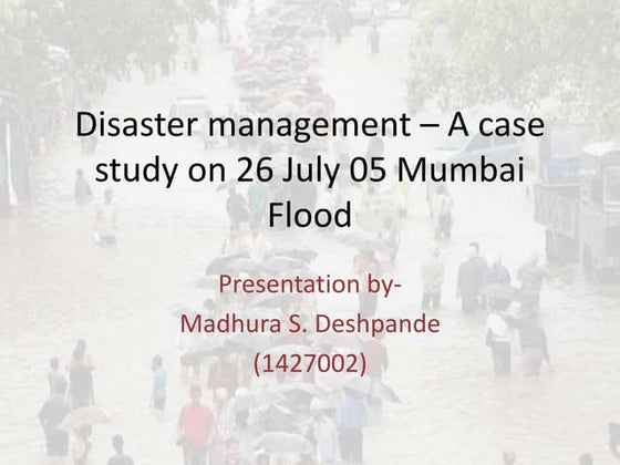 Mumbai Floods 2005 Docx Weather Science