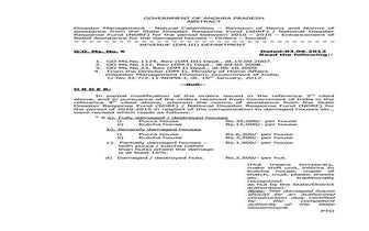 Disaster management   natural calamities g.o. ms. no. 6  dated03.08.2012