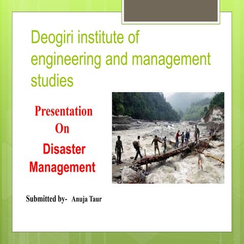 Disaster management 31152