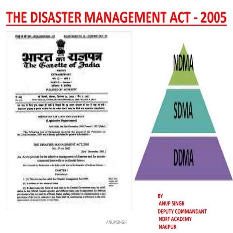 Disaster management act 2005