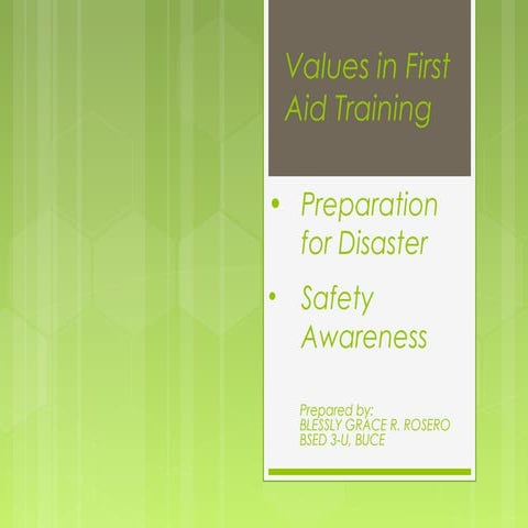 Disaster management and safety awareness
