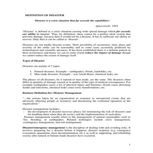 Disaster management notes_and_questions