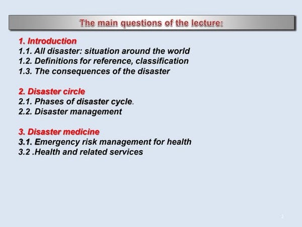 Drrr Concept Of Disaster And Disaster Risk Drrr Concept Of Disaster And Disaster Risk