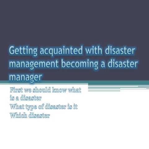 Disastermannager