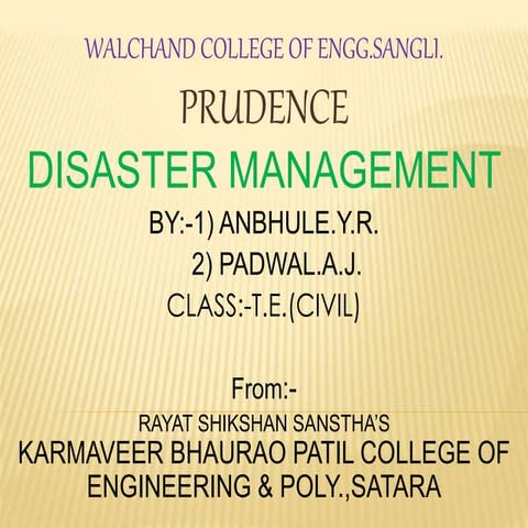 Disster Management Presentation