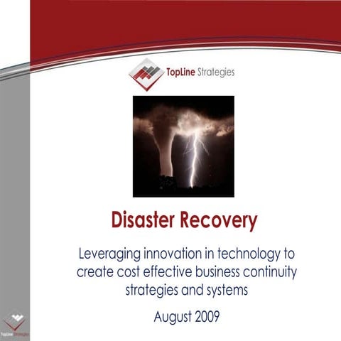 Disaster Recovery