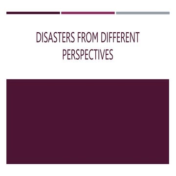 Disasters from Different Perspectives.pptx