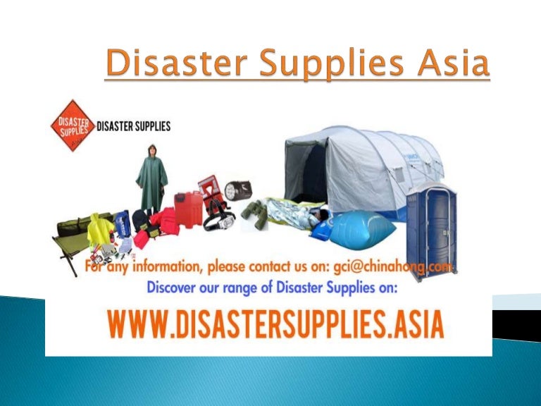 Disaster Supplies Disaster Equipment Disaster Supplies Asia