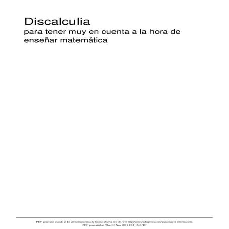 Discalculia