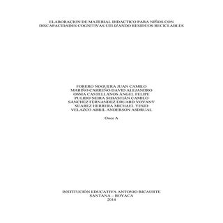 MATERIAL DIDÁCTICO PARA NIÑOS CON D...
