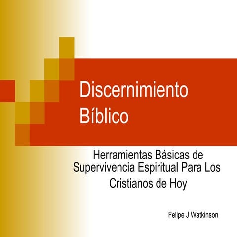 Discernimiento espiritual | PPT