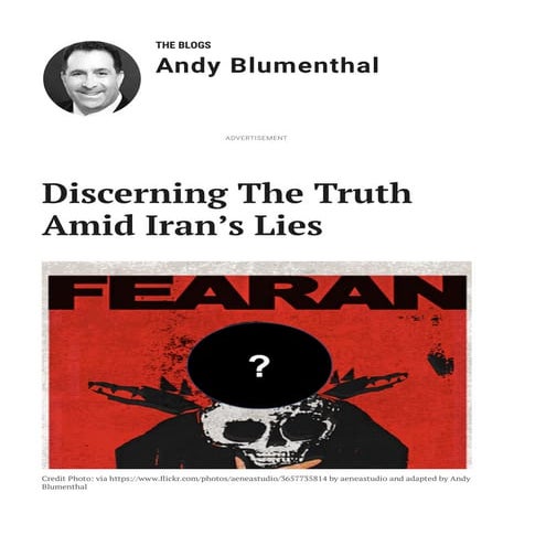 Discerning The Truth Amid Iran's Lies