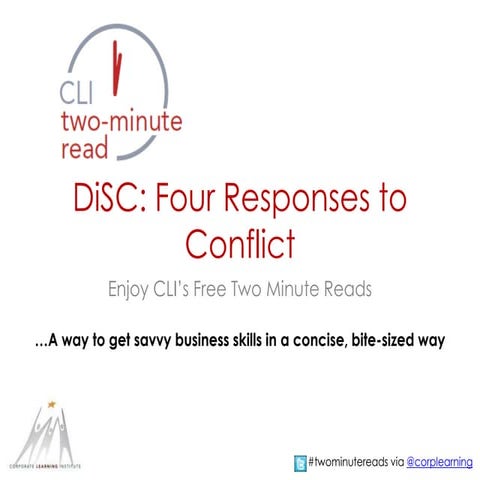 DiSC: Four Responses to Conflict