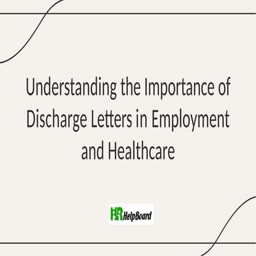 Discharge letter template, Discharge letter