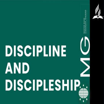 DISCIPLE AND DISCIPLESHIP MASTERGUIDE TOPIC