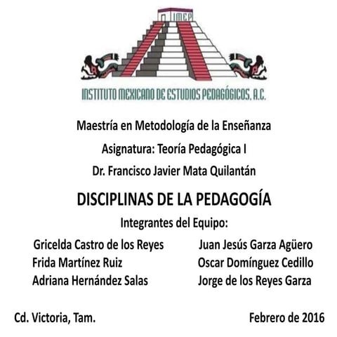 Disciplinas de-la-pedagogía