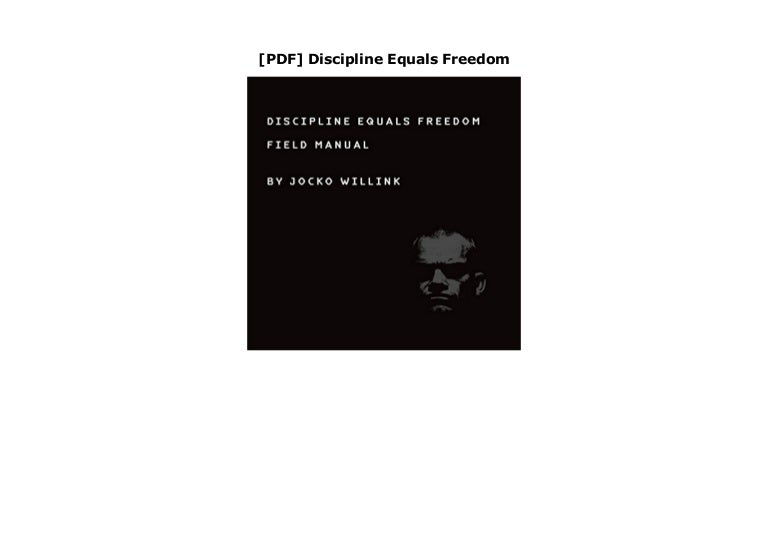 Pdf Discipline Equals Freedom