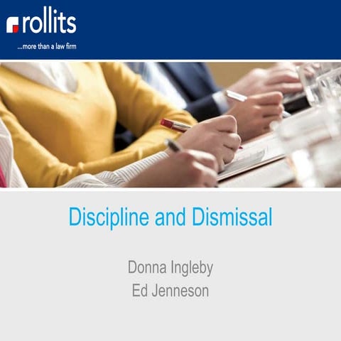 All you need to know about discipline and dismissal 