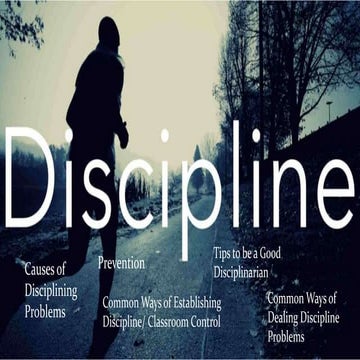 Discipline and Establishing Routine Inside the Classroom
