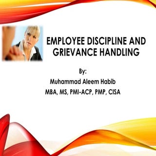 Employee Discipline and Grievance H...