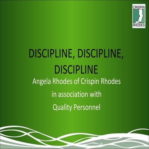 Discipline Discipline Discipline   March 2010