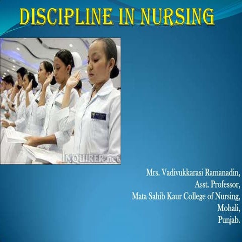 Discipline in nursing