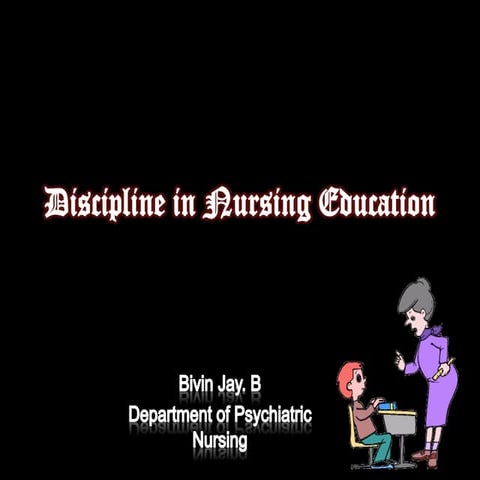 Discipline in nursing education
