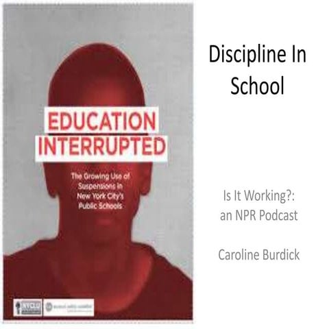 Is it Working?  Discipline in Schools