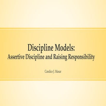 Discipline models