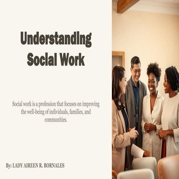 Roles of social workers | PPTX