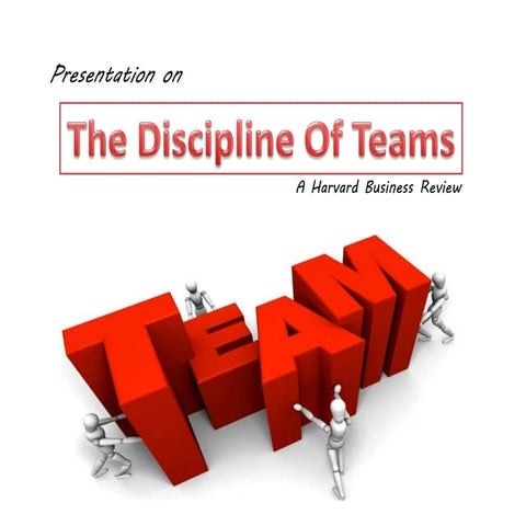 Discipline of teams a harward case review