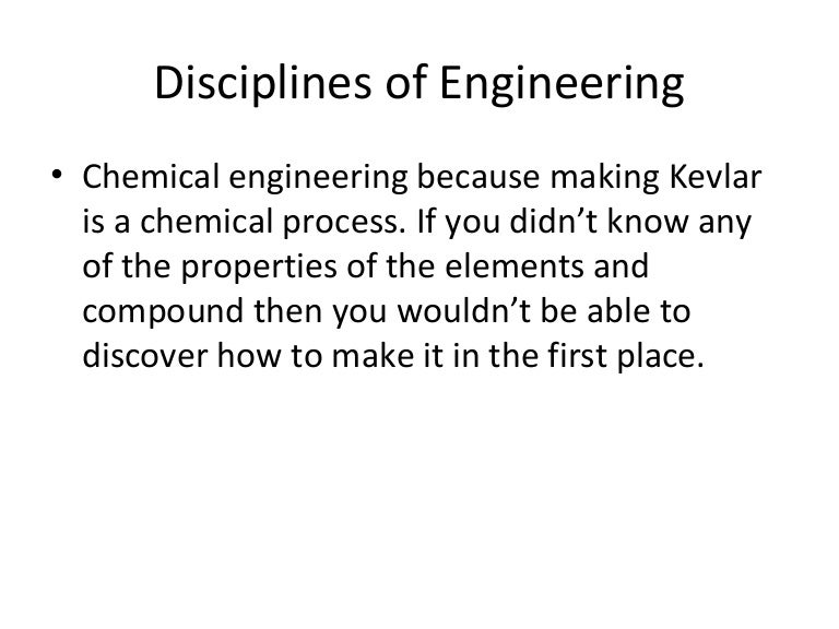 Disciplines of engineering