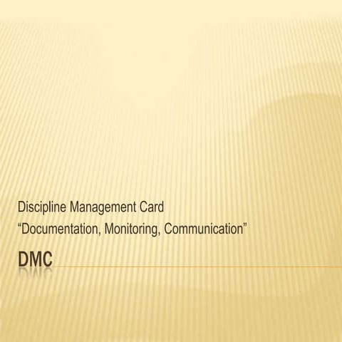 Disciplin management card[1] | PPTX