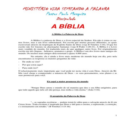 Discipulado | PDF