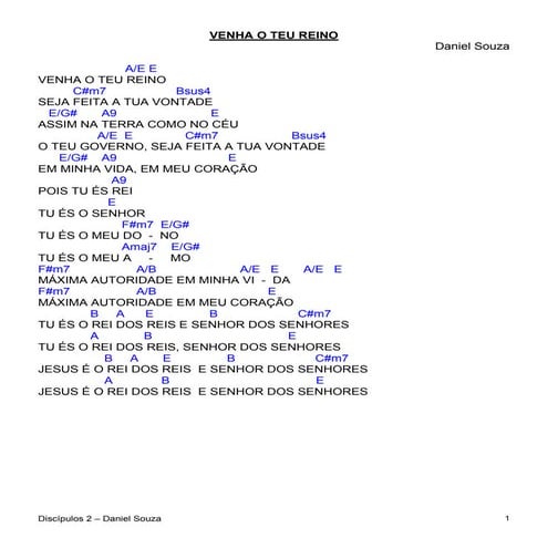 Discipulos 2 - Daniel Souza