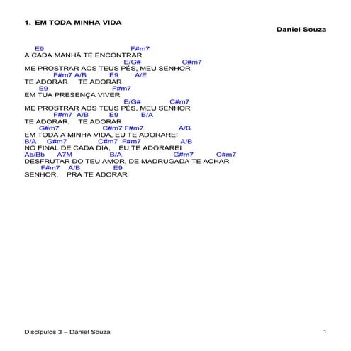Discipulos 3 - Daniel Souza