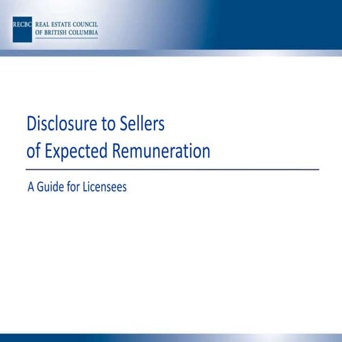 Disclosure to Seller of Expected Remuneration: A Guide for Licenses | POTX