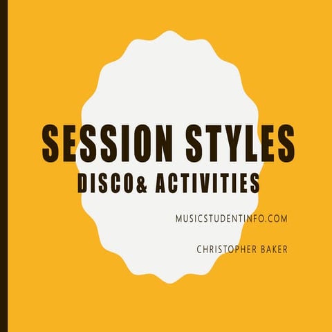 DISCO MUSIC & ACTIVITIES