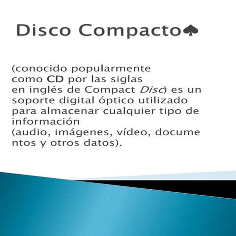 Disco compacto♠
