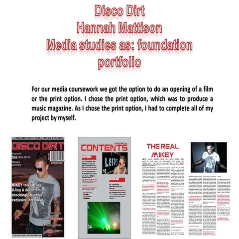 Disco Dirt Evaluation